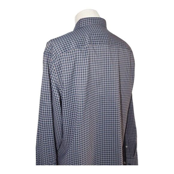 UNTUCKit Blue Plaid Button-Up Shirt Size XL Classic Smart Casual Preppy - Picture 2 of 5